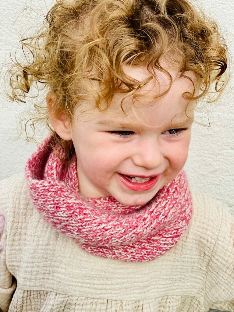 Infinity Scarf- Marled Raspberry