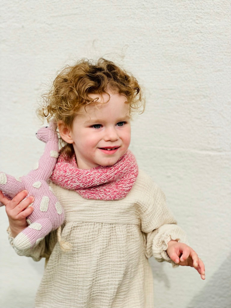 Infinity Scarf- Marled Raspberry