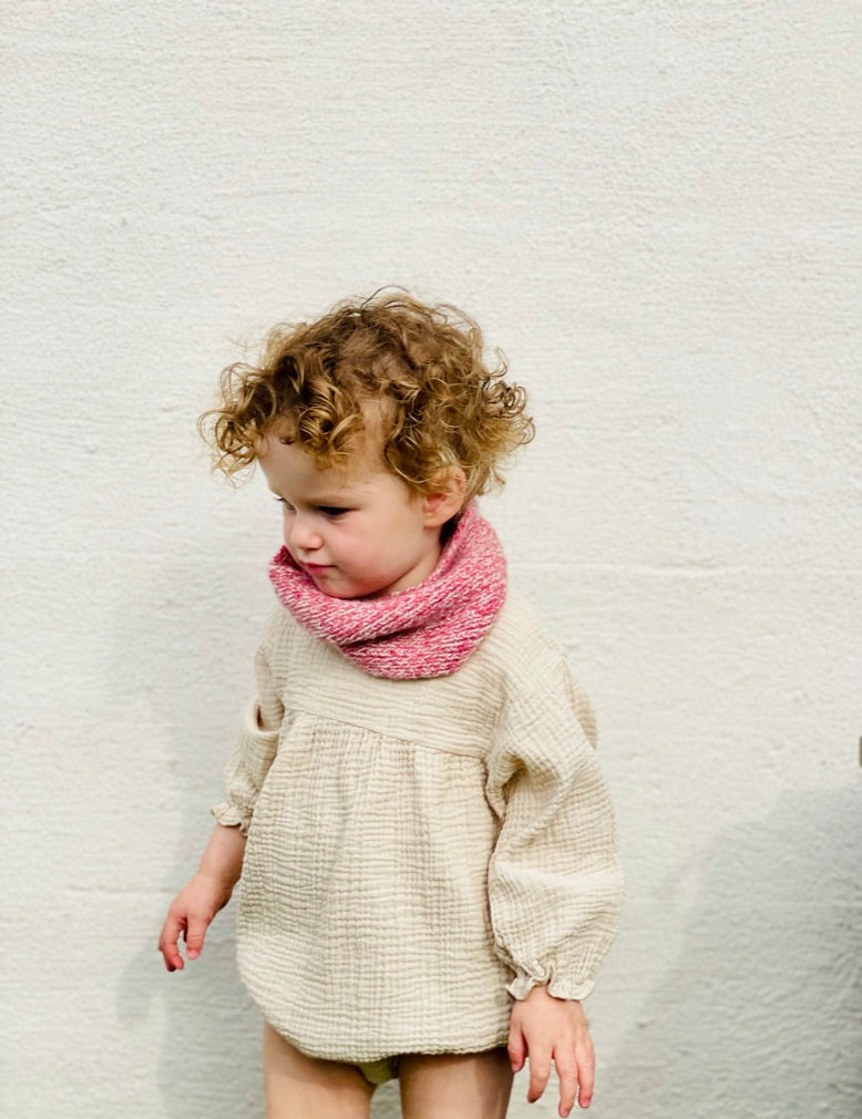 Infinity Scarf- Marled Raspberry